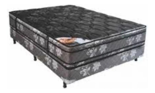 Colchón Sommier Diamante 90x190 Placa Densidad 30plus Pilow Negro