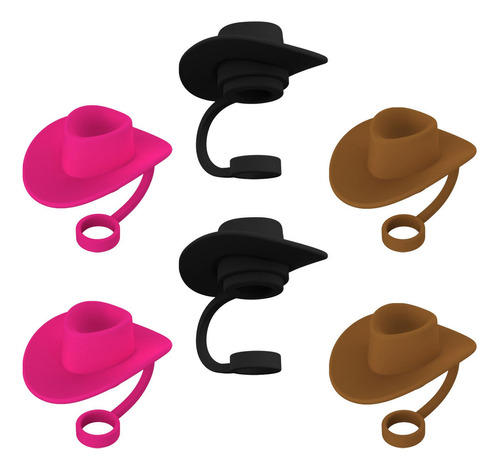 6 Nuevas Gorras De Silicona Para Sombreros De Vaquero, Estil