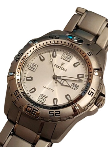 Reloj Festina F16170 Timeless Chronograph Tipo Titanio 40 Mm