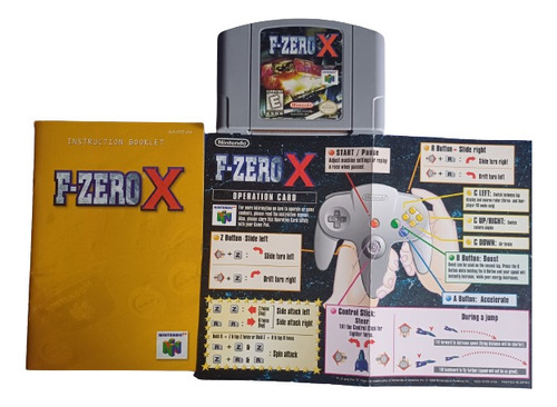 Juego Nintendo 64 F - Zero X Con Manual E Instructivo
