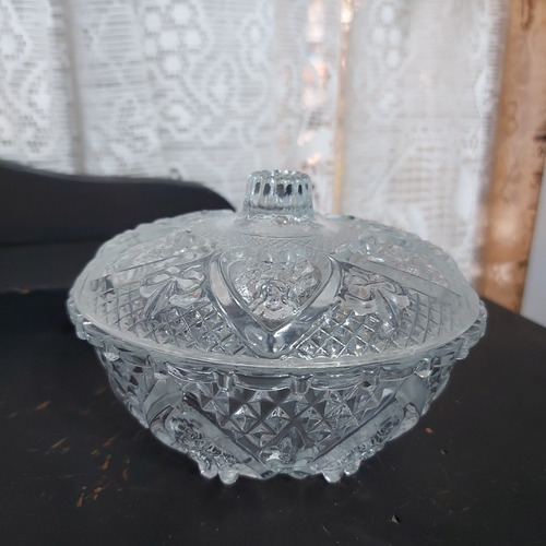 Imagem 1 de 10 de Bomboniere Baleiro Antigo De Cristal Perfeito Estado