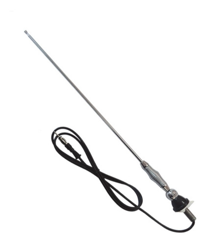 Antena Universal Para Vehículo Cromada Reforzada 1.30cm 