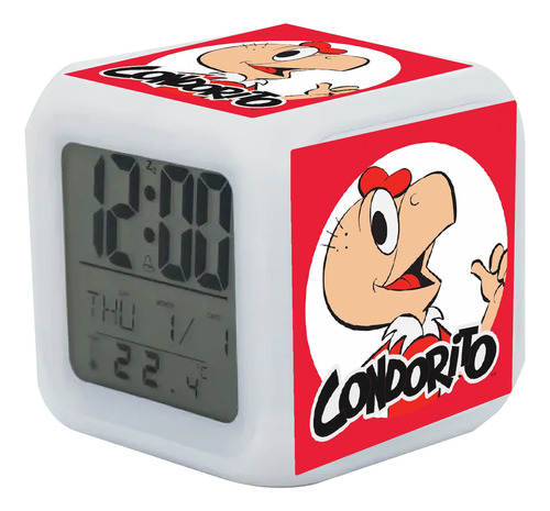 Reloj Despertador Condorito Con Luz Led