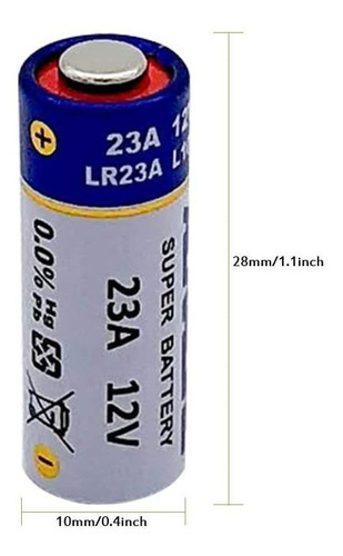 Paquete De 5 Baterías A23 De 12 V Alcalinas 60 Mah Ultra Po