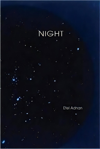 Night, De Etel Adnan. Editorial Gardners En Inglés, 2016