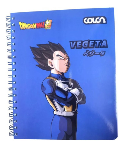 Cuaderno Universitario Dragon Ball Z 100h 7mm Colon Color Vegeta