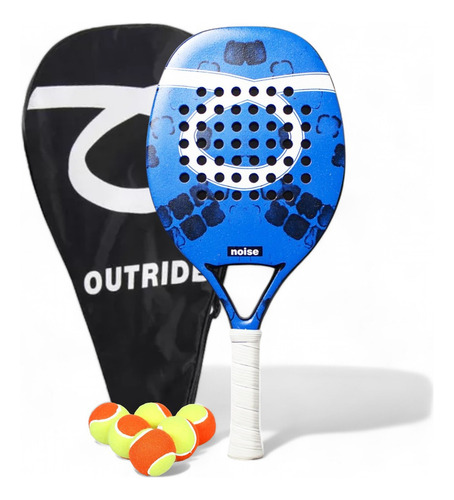 Raquete Beach Tennis Outride Com Capa Protetora Profissional Original Brinde Bola