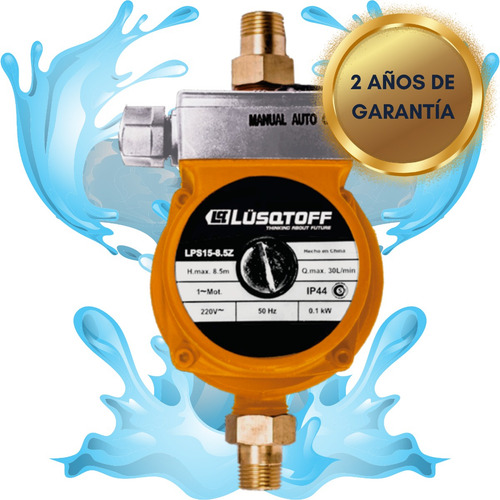 Imagen 1 de 10 de Bomba Presurizadora Lusqtoff 2 Duchas Baños + Lavadero + Cocina - Ideal Casa Hogar - Termotanque / Calefón - Lps F
