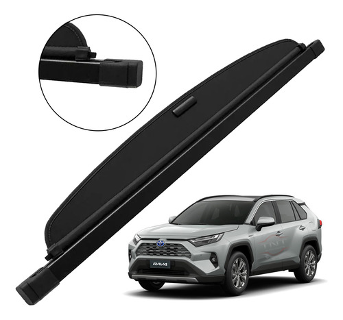 Esteira Retrátil Tampão Bagagito Porta Malas Rav4 2020 Preto
