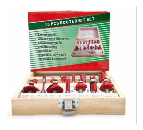 Kit Tupia 220v + Fresas15 Peças