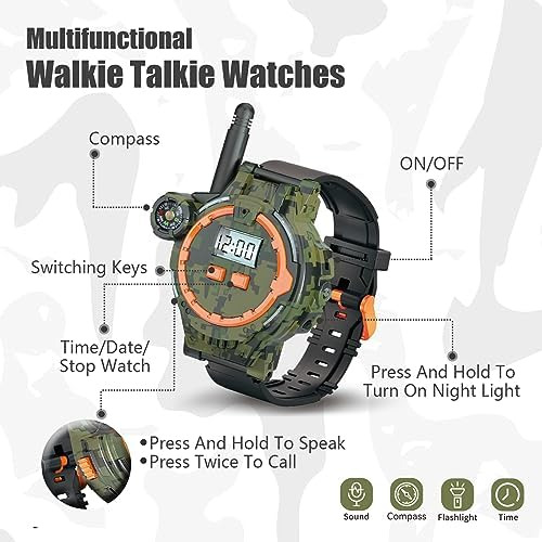 Walkie Talkies Recargables Para Niños, Radio Bidireccional W