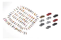 Comprar 200 Figura Escala Humana + 100 Carros Personas Maqueta 1:200