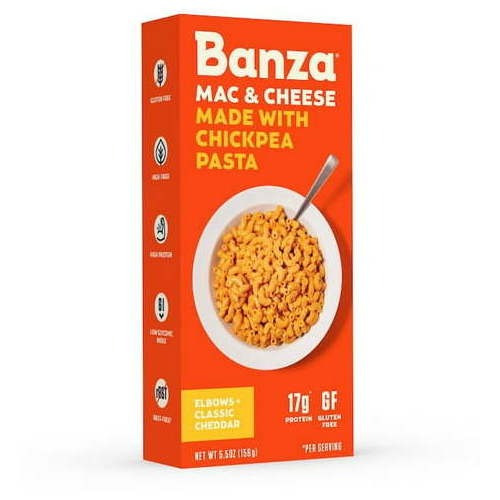 Banza Pasta Sin Gluten De Garbanzo 158grs  Mac Cheese