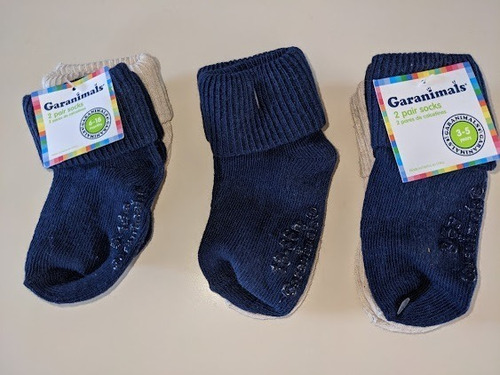 Kit De 2 Pares De Medias Antiresbalante Unisex Garanimals