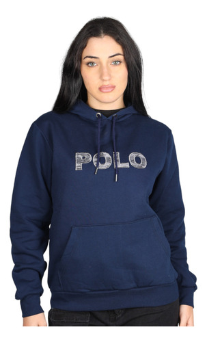 Buzo Mujer Canguro Con Capucha Algodon Friza Oldtown Polo