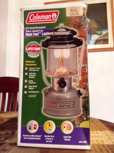 Dual Fuel Lantern  Coleman    Nunca Estrenada En Su Caja