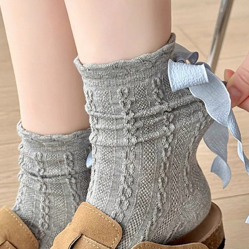 Calcetines De Algodón Transpirables Para Mujer, 5 Pares