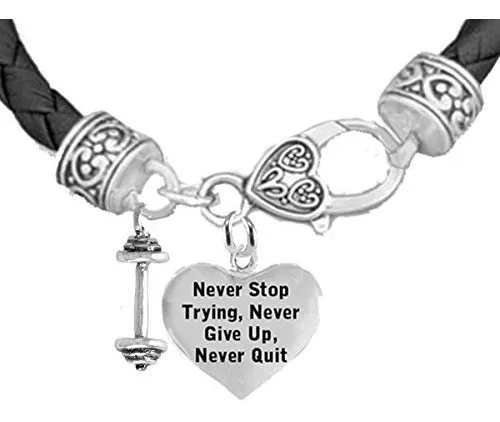 Pulsera Corazón Y Mancuerna Para Levantadores De Pesas