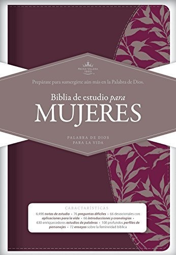 Rvr 1960 Biblia De Estudio Para Mujeres, Vino Tinto / Fucsia
