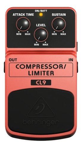 Behringer Cl9 Pedal Compresor Limiter Para Guitarra Cl 9