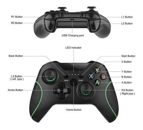 Imagen 2 de 3 de Mando Wireless Xbox One/s/x/ Serie S/x Compatiblepc Notebook
