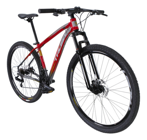 Bike Aro 29 Trust - 24 Vel. Cambios Shimano Cor Vermelho Tamanho Do Quadro 17