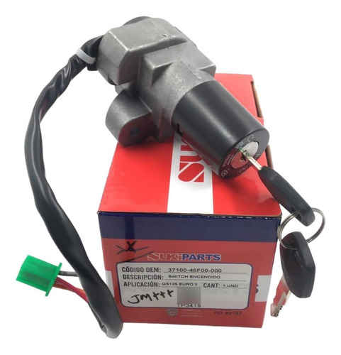 Switch De Encendido Gs-125 Euro I I Tipo Original Sukiparts