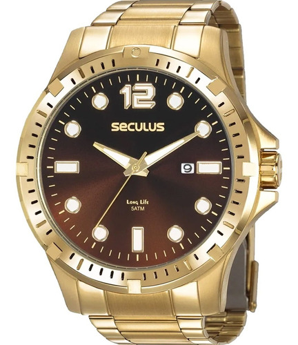 Relógio Masculino Seculus Long Life 20800gpsvda2