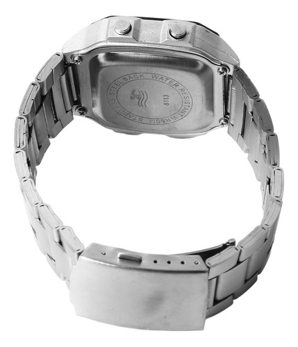 Luminoso Reloj Deportivo Digital Impermeable De Acero Inoxid