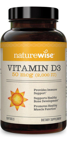 Vitamina D3 2000 Iu Naturewise 360 Softgel