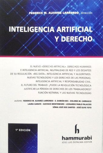 Alvarez, L. Inteligencia Artificial Y Derecho. Di Lalla