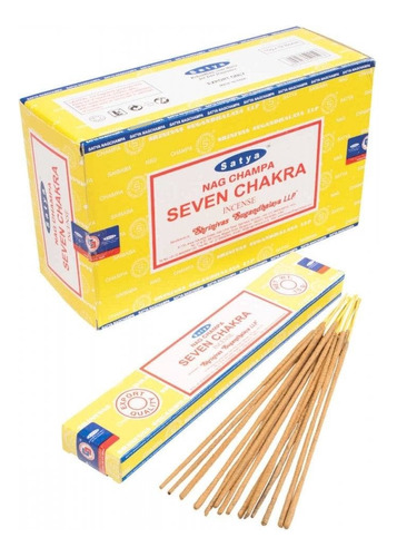 Incienso Satya Nag Champa 12 Piezas Seven Chakra