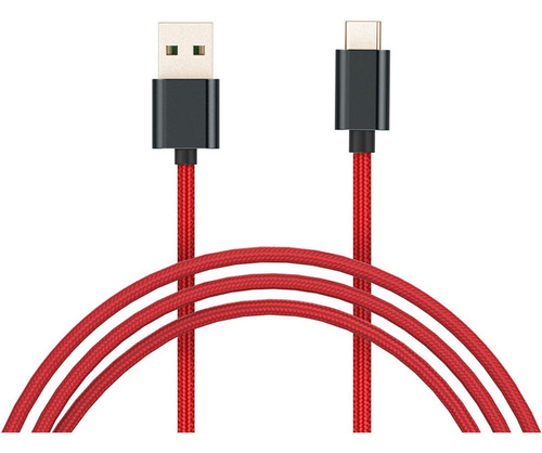 Cable Xiaomi Mi Braided Reforzado Usb A Tipo C Rojo