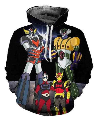 Sudadera Casual Con Capucha Y Estampado 3d Great Mazinger Z