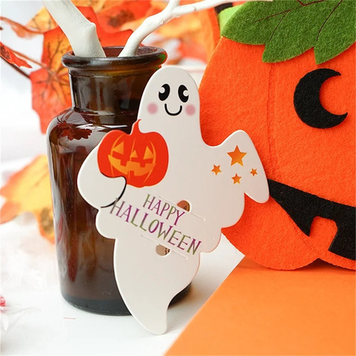 Tarjeta De Piruleta De Halloween De 50 Piezas