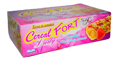 Caja X24 Barritas Cereal Fort Lady Chocolate Blanco Frutilla