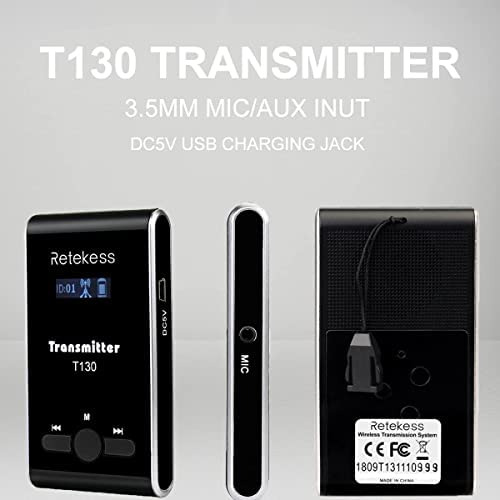 Caja De 1 Transmisor 2 Receptores, Retekess T130, Sistema De