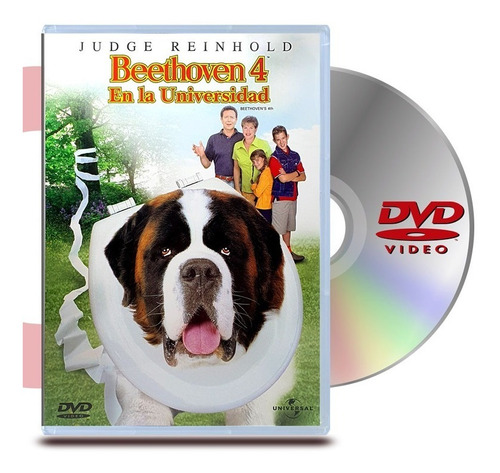 Dvd - Beethoven 4: En La Universidad - Audio Español Latino