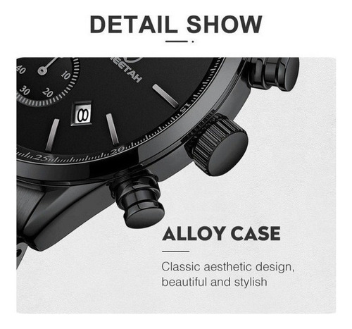 Reloj De Moda Analógico Cheetah Chronograph Calendar