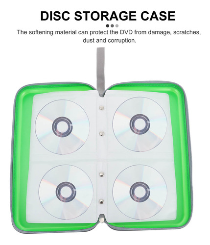 Soporte Para Cd, Bolsa De Almacenamiento De Cd Con Cremaller