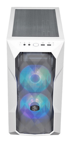 Imagen 2 de 10 de Gabinete Cooler Master Masterbox Td300 Mesh Blanco Vidrio P