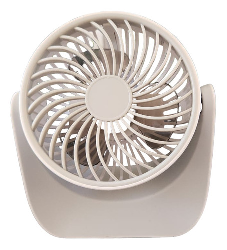 Ventilador Portatil Blanco Usb Con Bateria Recargable 