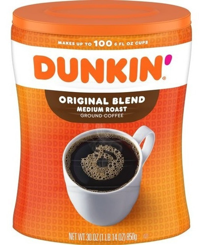 Café Molido Tostado Dunkin 850g Original Blend