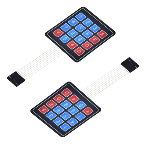 2 Piezas Teclado Matriz 4x4 Matricial Arduino