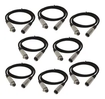 Comprar Paquete 8 Cable Dmx Xlr Jack Canon A Canon 1m Dmx Cables