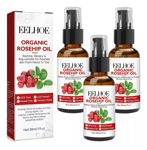 3×oil Semilla Frambuesa Roja O Essence B583a Hidrata
