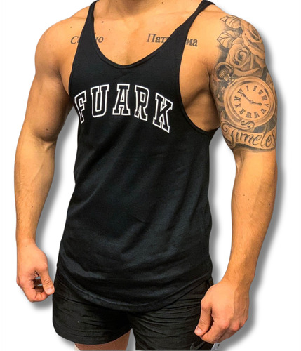 Musculosa Sudadera Tira Stringer Olimpica Gym Hombre Fuark G