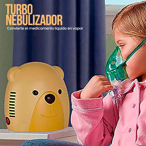 Nebulizador De Compresor Pediatrico/infantil Con Accesorios