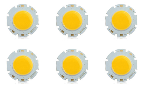 Lámpara Cob Superbrillante Con Chip Led, 6 Unidades, 3 W, Bl