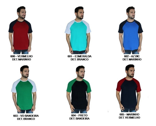 Imagem 1 de 6 de Kit 3 Camiseta Plus Size Extra Careca Camisa Raglan Zambelê